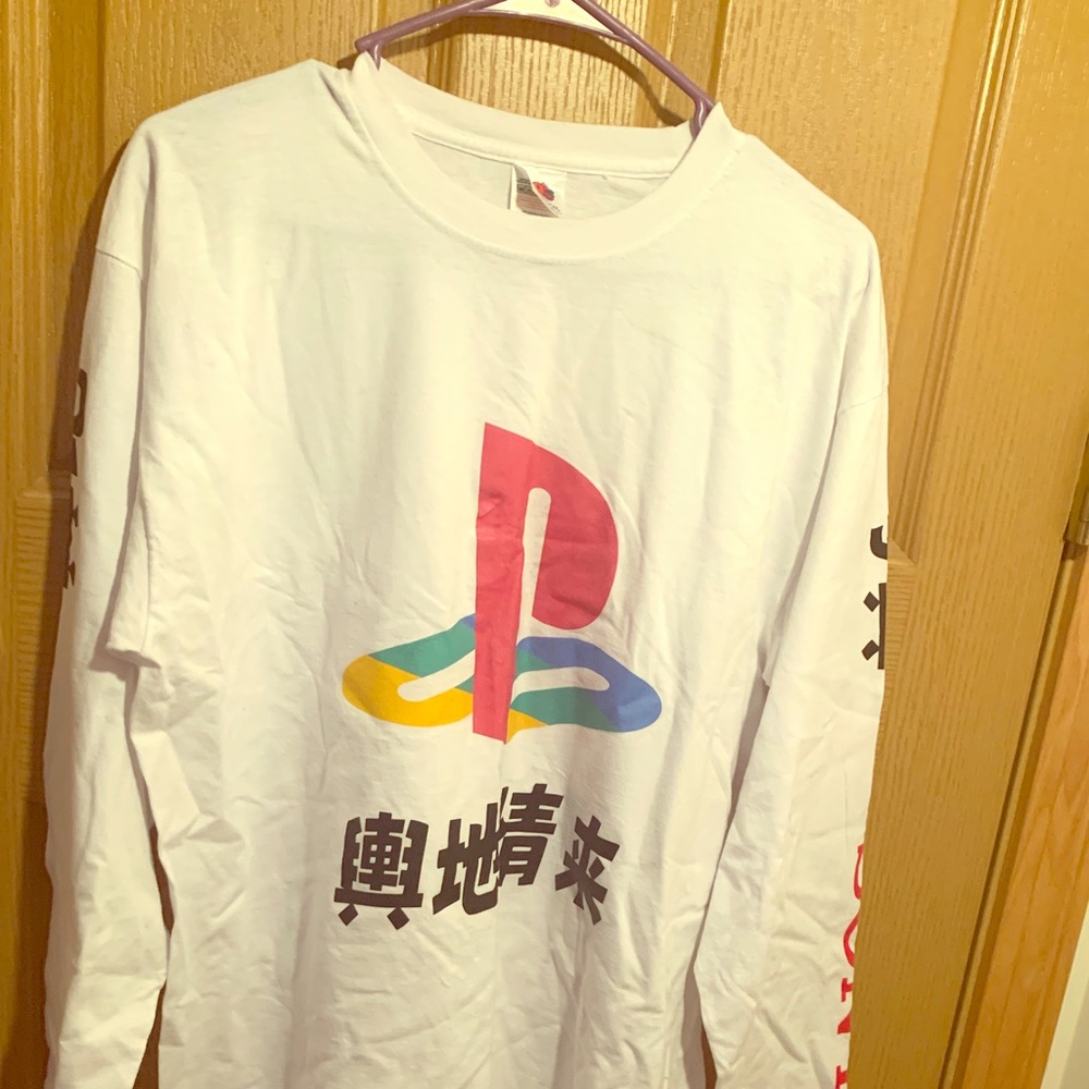 Long sleeve Nintendo inspired tee shirt.